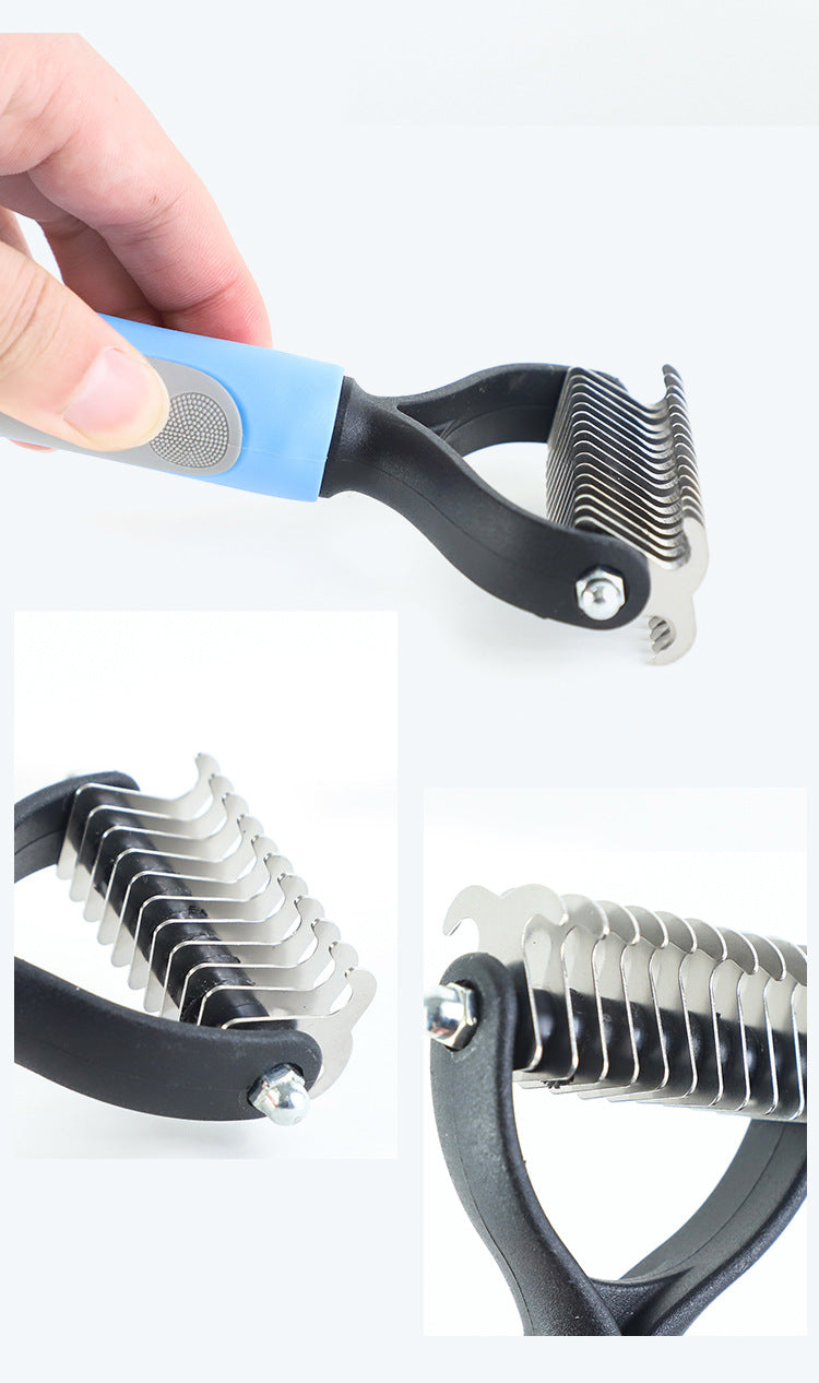 Dog & Cat Deshedding Brush – Remove Loose Fur & Reduce Shedding