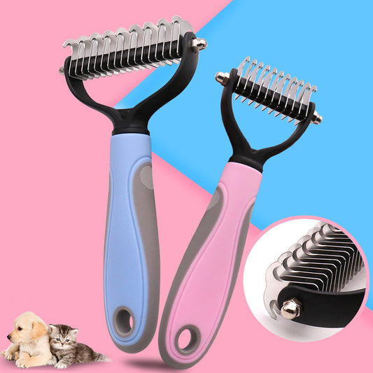 Dog & Cat Deshedding Brush – Remove Loose Fur & Reduce Shedding