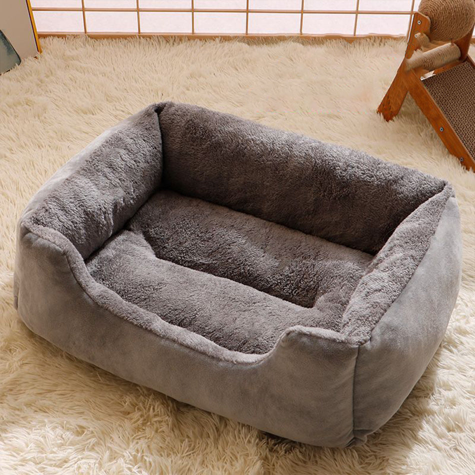 Calming Plush Puppy Bed 🐶